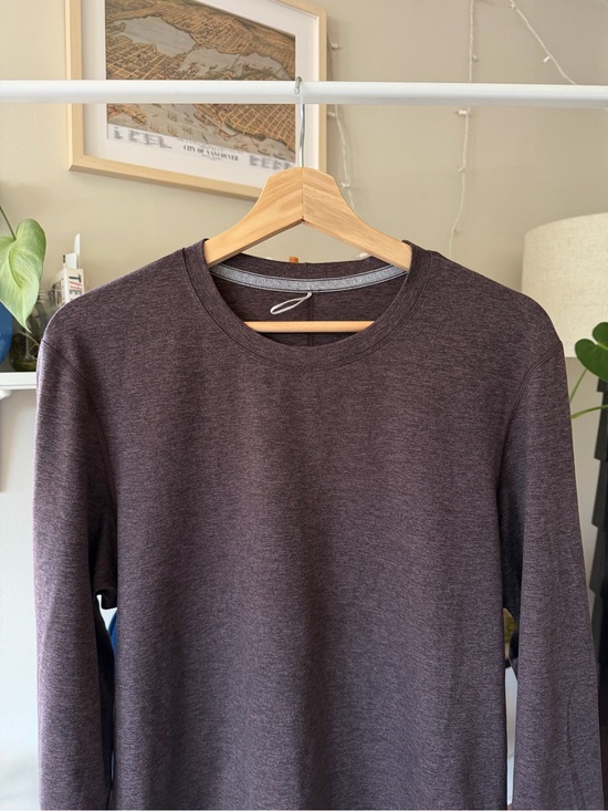 lululemon athletica Other - Lululemon Men's Burgundy Crewneck Long-Sleeve Shirt